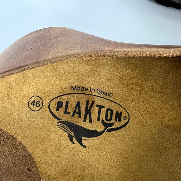 Plakton Made in Spain Mens Sandals Triple Buckle Heel Strap Euro Size 46 main image 4
